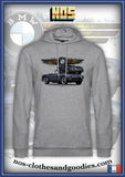 Sweat capuche unisex BMW 507 grise 1958