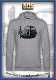 Sweat capuche unisex BMW isetta bleu