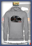 sweat capuche unisex Peugeot 205 GTI noire arrière