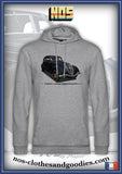 sweat capuche unisex Peugeot 402 noire