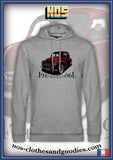 sweat capuche unisex Renault 4CV rouge