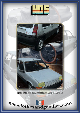 Plaque décorative Renault super 5 "full view"