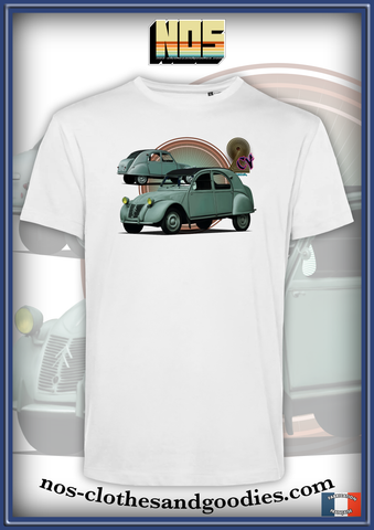 tee-shirt unisex Citroën 2cv AZ 1957