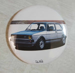 Badge /magnet / porte clé décapsuleur VW Golf GTI 3 portes grise
