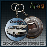 Badge / magnet / porte clé décapsuleur Audi 60 L beige 1972