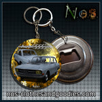 Badge / magnet / porte clé décapsuleur Audi 60 L bleu gris