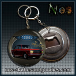 Badge / magnet / bottle opener key ring Audi 60 F103 red