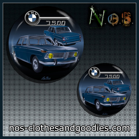 Badge / magnet / bottle opener key ring Audi 60 L blue gray