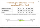 Tee-shirt unisex Peugeot 203 grise 1952 av/ar