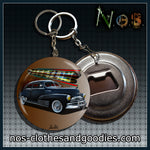 Badge/magnet/porte clé décapsuleur Chevrolet fleetline 1948 noire