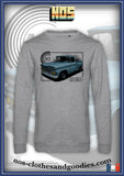 classic blue 1960 Chevrolet C10 sweatshirt