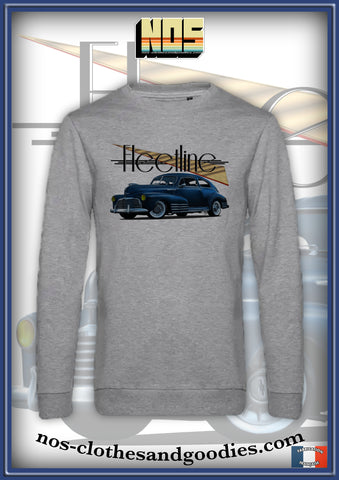 classic blue chevrolet fleetline sweatshirt 1947