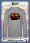 sweat classique unisex Chevrolet corvette C1 rouge 1956