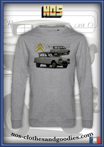 sweat classique Citroën Ami 6 blanche 1963