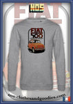 classic unisex sweatshirt Fiat 500 orange