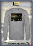 classic yellow Ford T touring sweatshirt