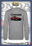 sweat classique Honda CRX MK1 rouge