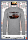 sweat classique Honda civic MK1 rouge RS