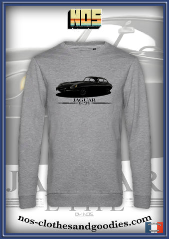 classic Jaguar E-type sweatshirt 1961 black and white