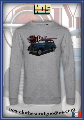 classic sweatshirt Opel olympia blue 1952