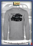 classic sweatshirt Peugeot 203 gray 1952 front/rear