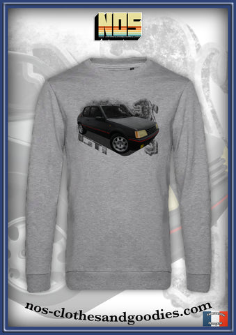 classic Peugeot 205 1.9 GTI black sweatshirt "front"