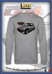 sweat classique Peugeot 205 GTI blanche