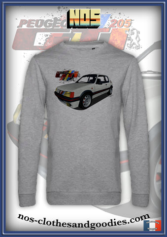 classic white Peugeot 205 GTI sweatshirt