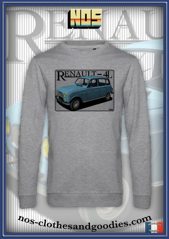 sweat classique Renault 4L bleu clair 1964