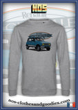 sweat classique Renault 4L bleue originale