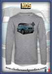 sweat classique Renault 4L turquoise