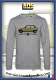 sweat classique Renault R5 jaune profil