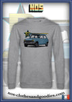 sweat classique Renault 5 L bleu  1974