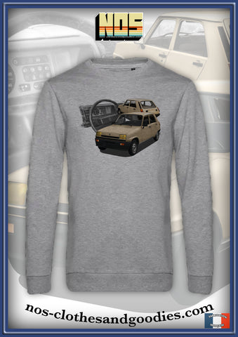 classic Renault 5 TL 1984 "full view" sweatshirt