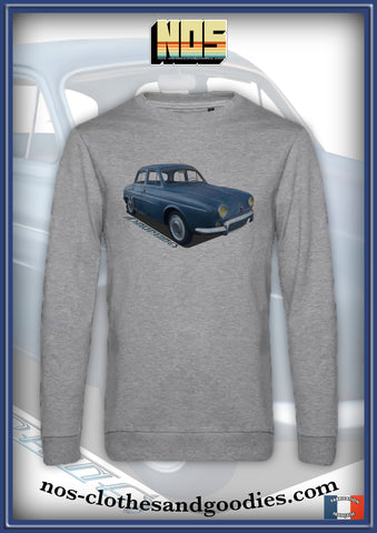 sweat classique Renault Dauphine bleue