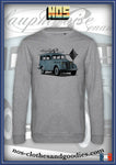 sweat classique Renault Juvaquatre dauphinoise vert gris