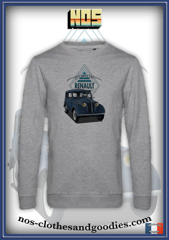 sweat classique Renault Juvaquatre bleu