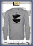 sweat classique unisex  Simca Ariane 4 noire AV/AR