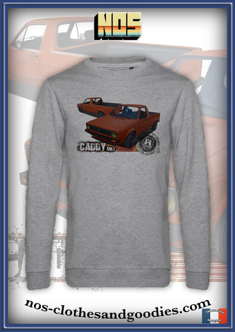 sweat classique VW caddy orange blason av/ar