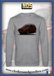sweat classique unisex VW Golf rouge