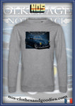 classic VW notchback sweatshirt blue type 3