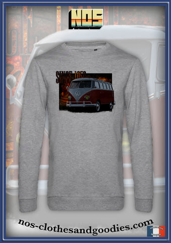 sweat classique VW Combi / van rouge