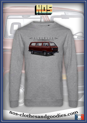 sweat classique VW combi T3 rouge