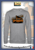 sweat classique VW combi T2 orange