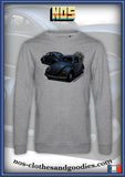 classic unisex sweatshirt VW cox oval gray 1955 front/rear