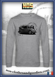 classic unisex sweatshirt VW beetle cabriolet type 15 black and white