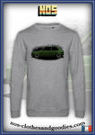 classic green VW Golf hoodride sweatshirt