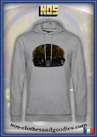 Sweat shirt capuche unisex AC Cobra 289 noire 1963