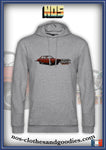 Sweat capuche unisex AUDI 80 B1 rouge