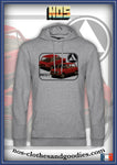 sweat capuche unisex Autobianchi A112 rouge av/ar